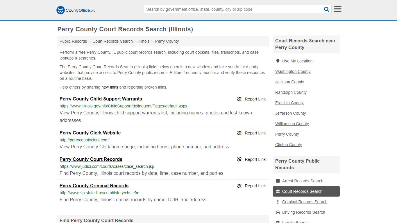 Court Records Search - Perry County, IL (Adoptions ...