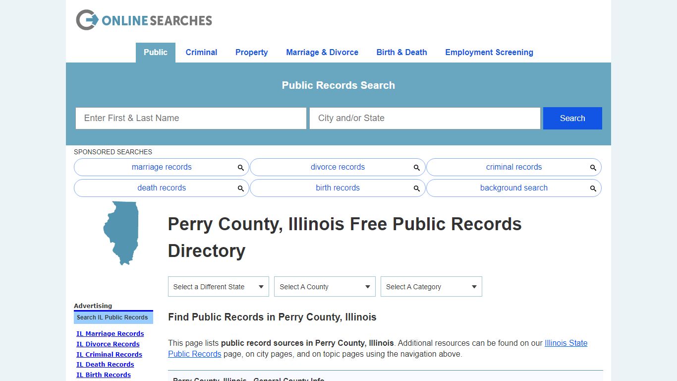 Perry County, Illinois Public Records Directory